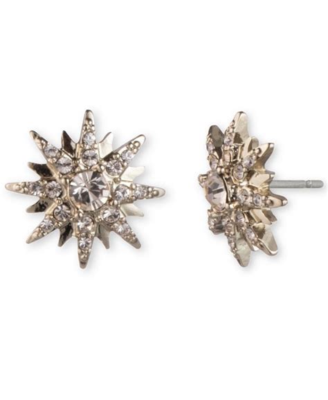 givenchy earrings cz cross star|givenchy crystal earrings.